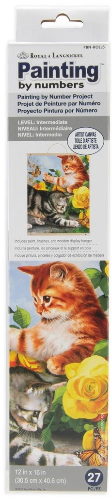 Kitten Play Canvas PBN