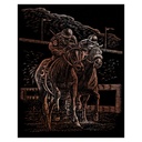 Horse Race Copper Engraving Ar