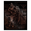 Rodeo Copper Engraving Art