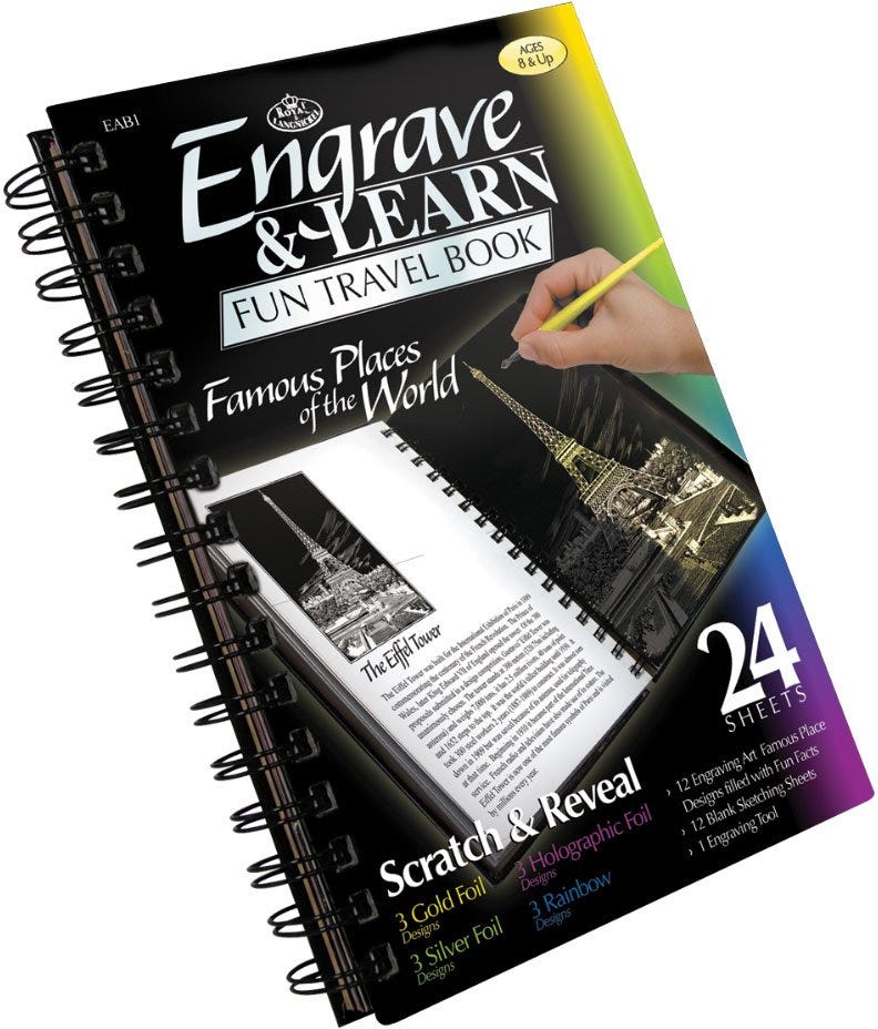 FAMOUS PLACES ENGRAVE BOOK