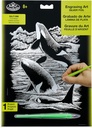 Silver Foil/Orca Whales