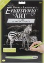 Zebras Silver Engraving Art