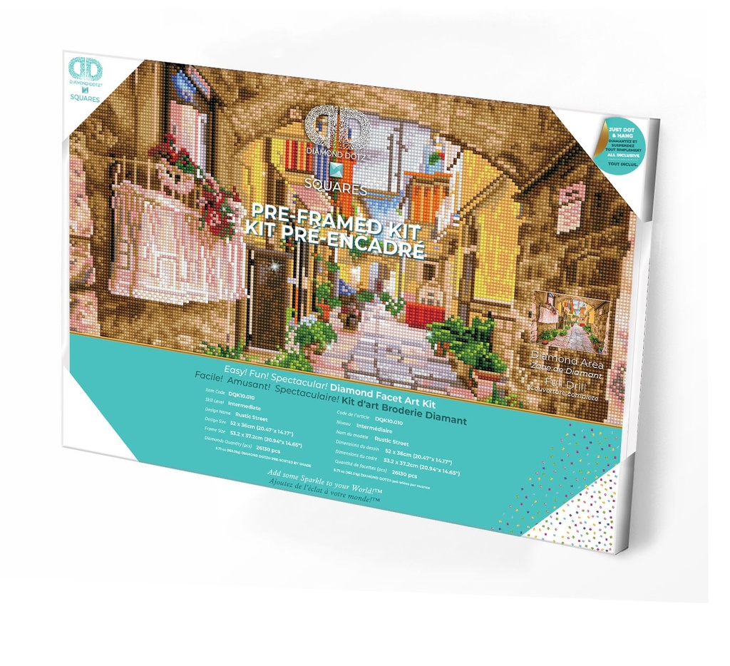 Dotting Diamond Set Rustic Street kit with frame 36.00 x 52.00 CM