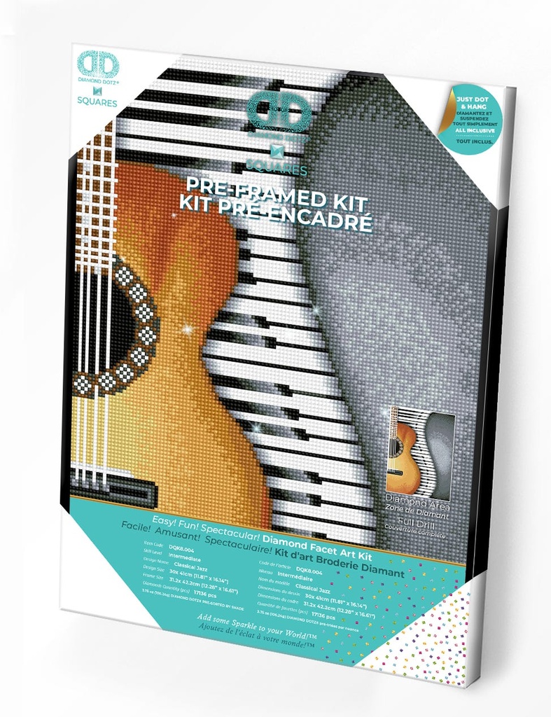 Dotting Diamond Set Classical Jazz kit with frame 41.00 x 30.00 CM