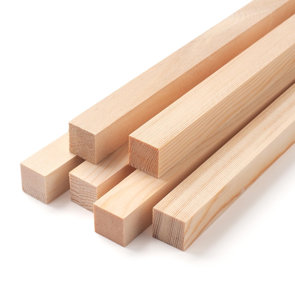 Balsa Wood Squared Shape 10cm X 6 X 6mm Packet of 20 pcs