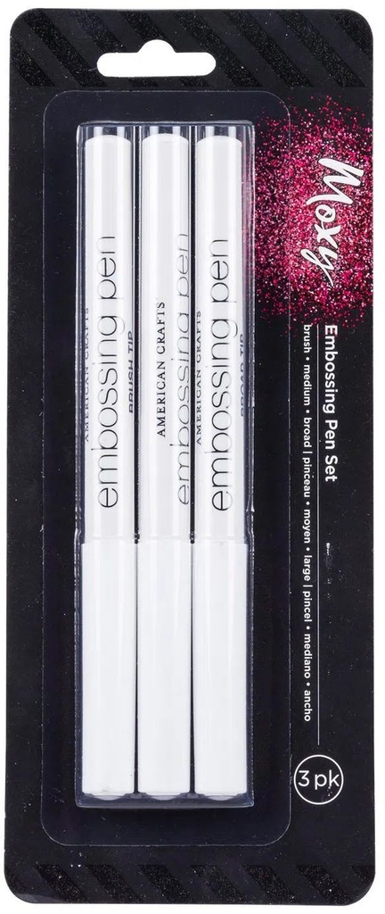 Tool - Ac - Moxy Glitter And Embossing - Glue Pens (3 Piece)