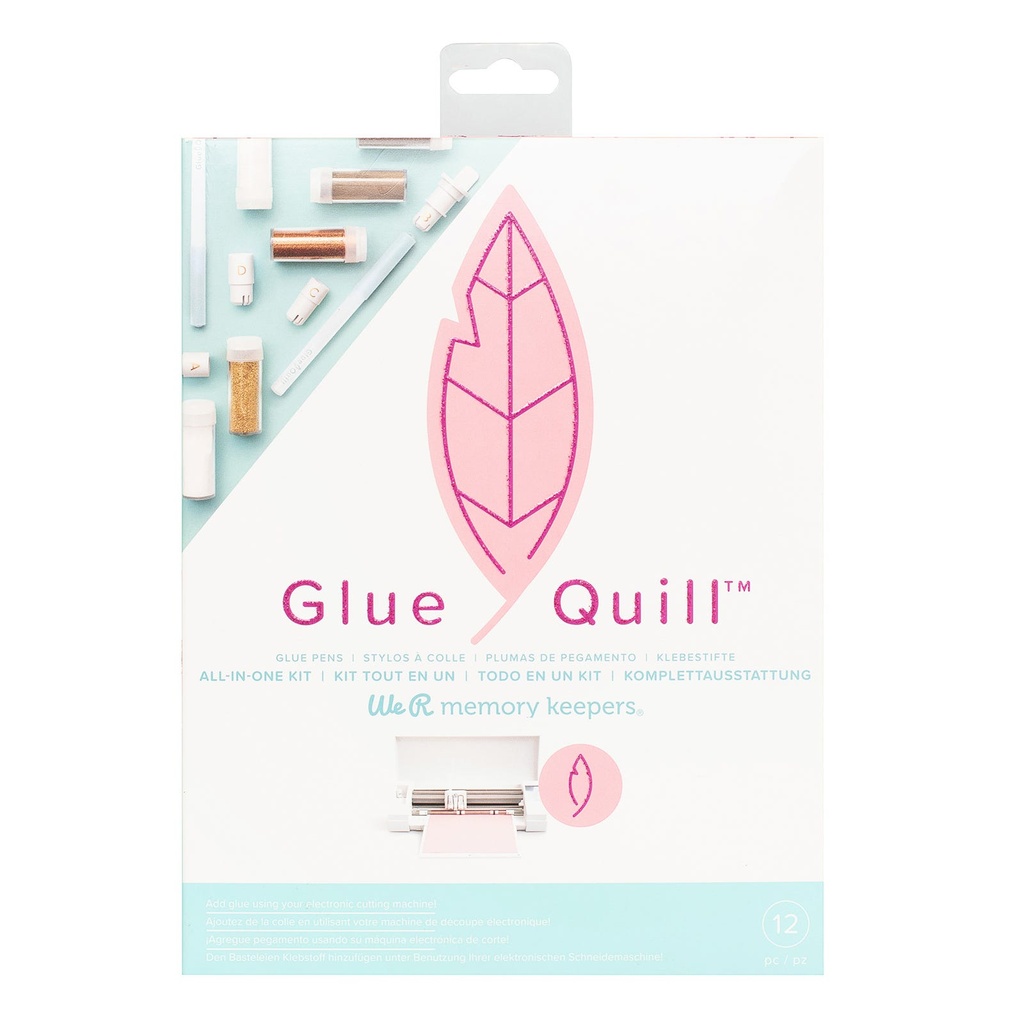 Tool - Wr - Quill - Glue Quill - Starter Kit - 2 Glue Pens, 2 Bottles Of Each Of Gold And Clear Emb