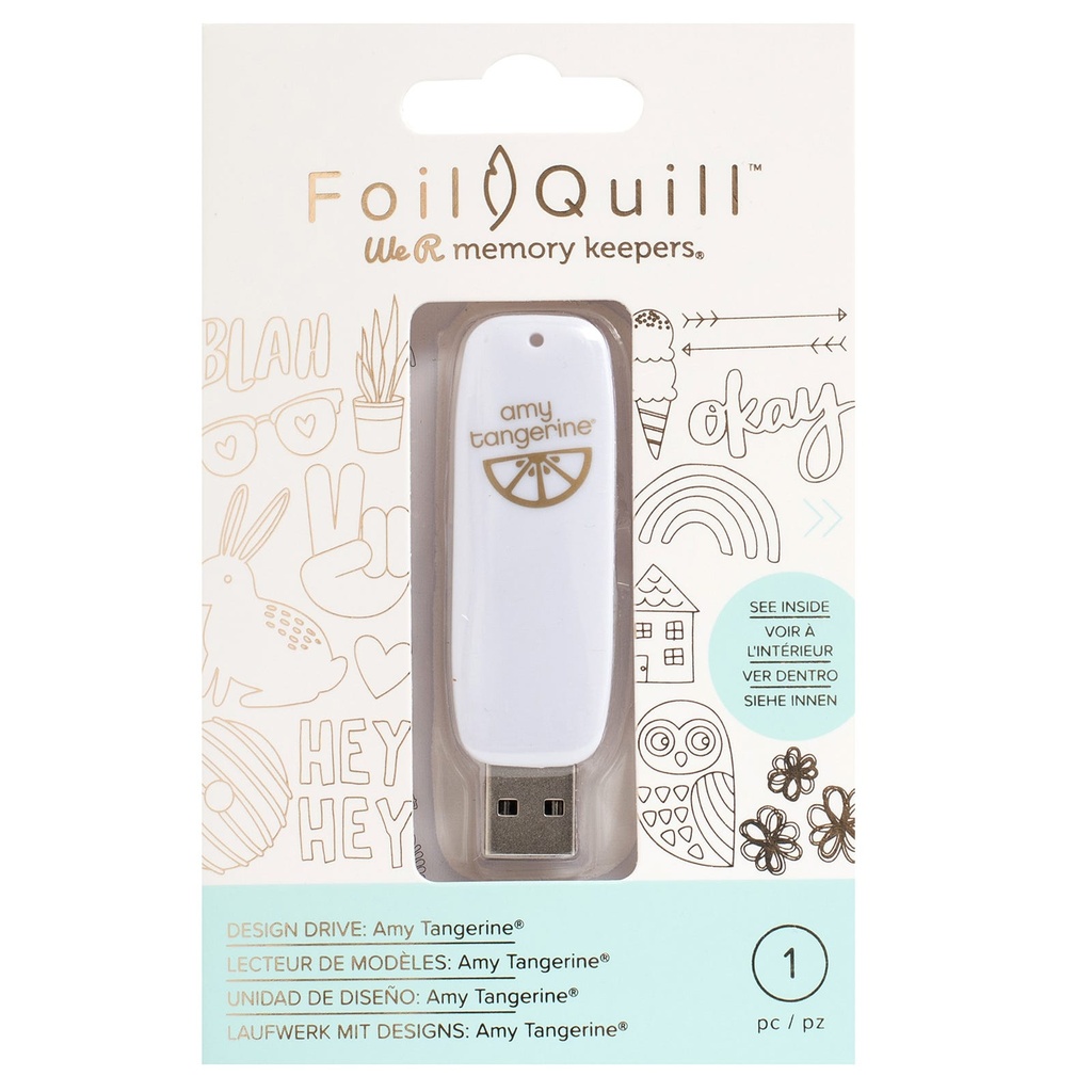 Usb Artwork Drives - Wr - Foil Quill - Amy Tangerine (200 Designs)