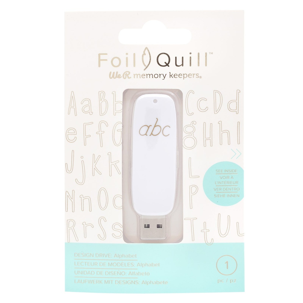Usb Artwork Drives - Wr - Foil Quill - Alphabet (200 Designs)