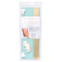 Tool - Wr - Foil Quill - Foil Cutting Kit - One 14 X 5 Inch Self Healing Cutting Mat, Two Metal Cl