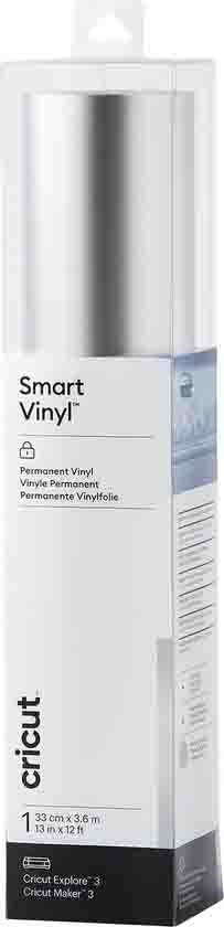 Cricut Smart Vinyl Permanent 33x366cm 1 sheet (Mat Silver)