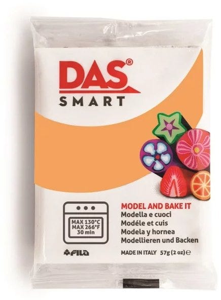 Oven Clay, Double -pack 2x28.5g, Salmon - DAS Smart 57g