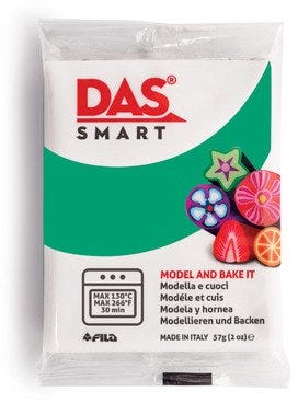Oven Clay, Double -pack 2x28.5g, Emerald - DAS Smart 57g