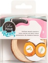 Coasters - Ac - Color Pour - Resin - Wood (3 Piece)