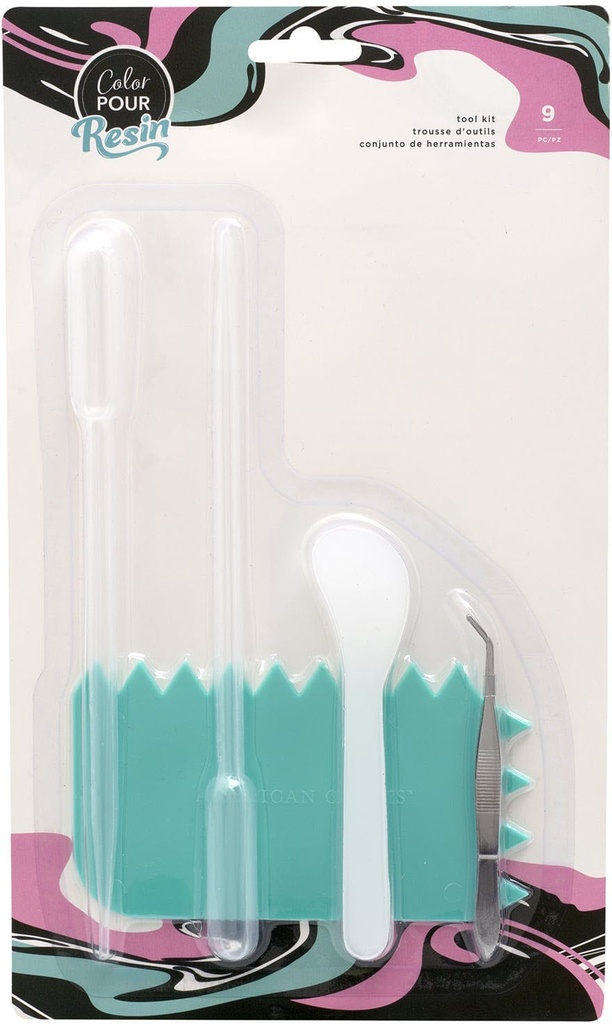 Tool - Ac - Color Pour Resin - Tool Kit - Pipettes (2 Piece), Comb<Comma> Stir Sticks (5 Piece)<Com