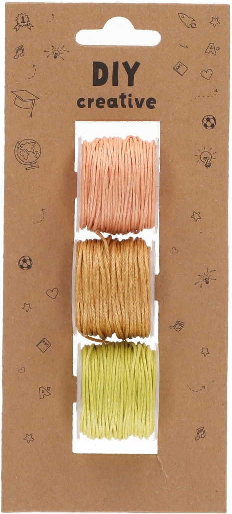 Raffia Paper Rope, Yellow Color Shades Set of 3 X 6M