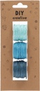 Raffia Paper Rope, Blue Color Shades Set of 3 X 6M