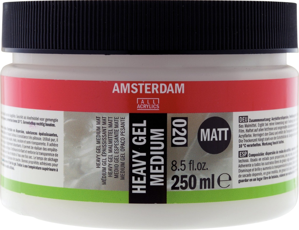 Amsterdam Heavy gel medium matt 020 jar 250 ml
