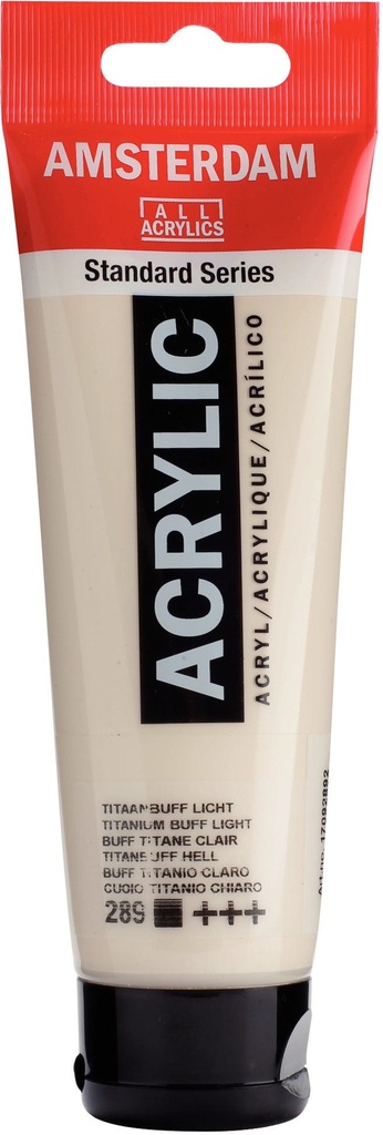Amsterdam Standard Series Acrylic Tube 120 ml Titanium Buff Light 289