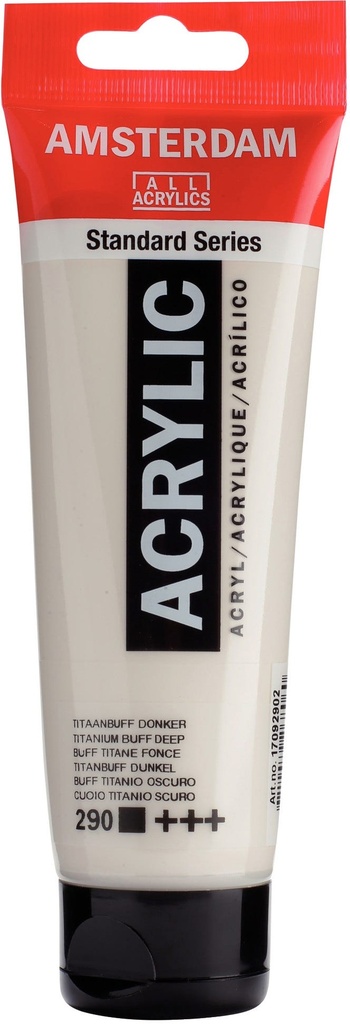 Amsterdam Standard Series Acrylic Tube 120 ml Titanium Buff Deep 290