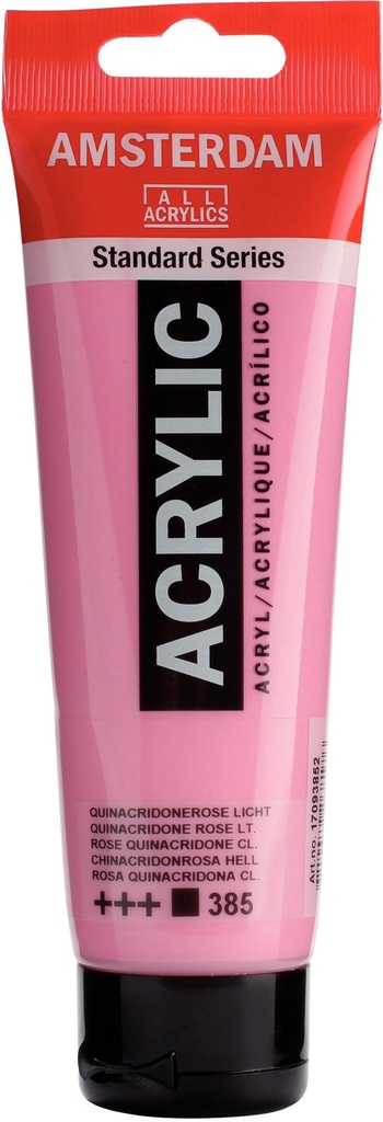 Amsterdam Standard Series Acrylic Tube 120 ml Quinacridone Rose Light 385