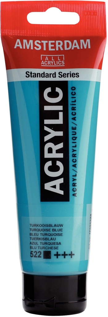 Amsterdam Standard Series Acrylic Tube 120 ml Turquoise Blue 522