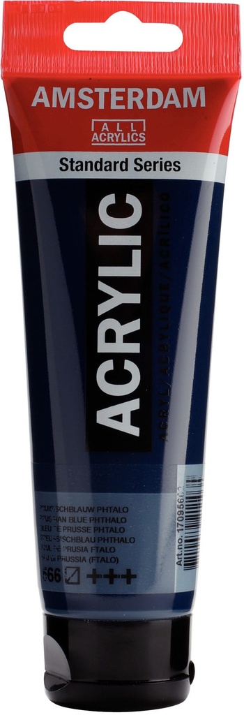 Amsterdam Standard Series Acrylic Tube 120 ml Prussian Blue (Phthalo) 566
