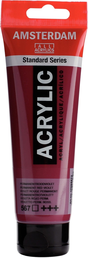 Amsterdam Standard Series Acrylic Tube 120 ml Permanent Red Violet 567