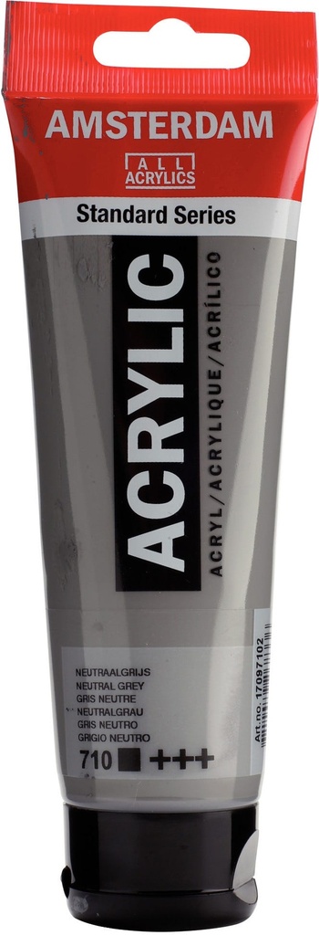 Amsterdam Standard Series Acrylic Tube 120 ml Neutral Grey 710
