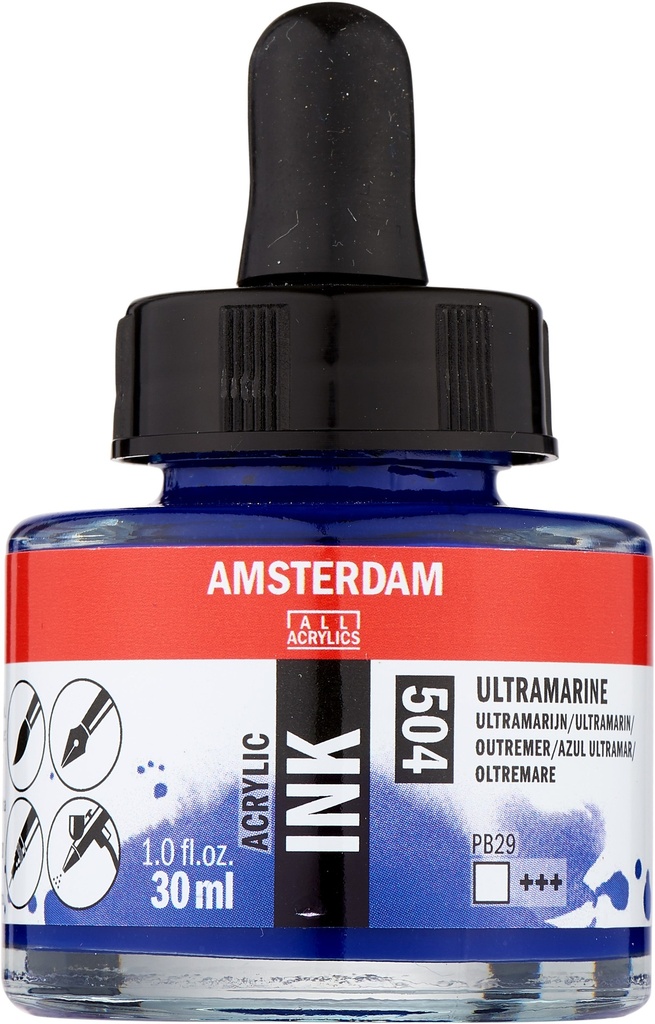 Amsterdam Acrylic Ink Bottle 30 ml Ultramarine 504