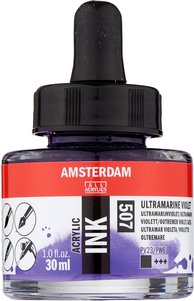 Amsterdam Acrylic Ink Bottle 30 ml Ultramarine Violet 507