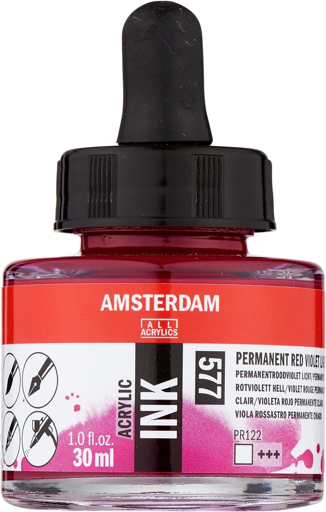 Amsterdam Acrylic Ink Bottle 30 ml Permanent Red Violet Light 577