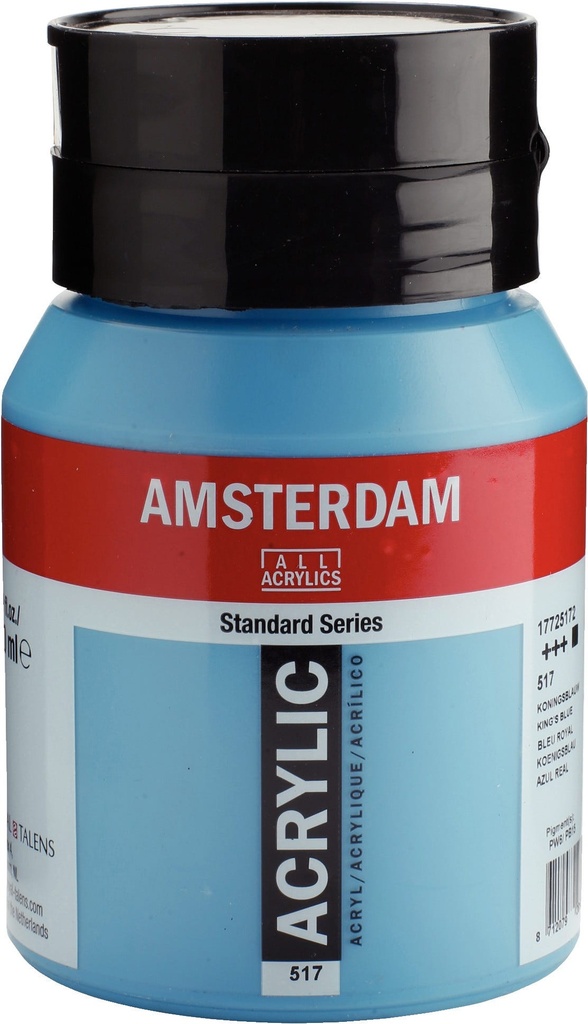 Amsterdam Standard Series Acrylic Jar 500 ml King's Blue 517