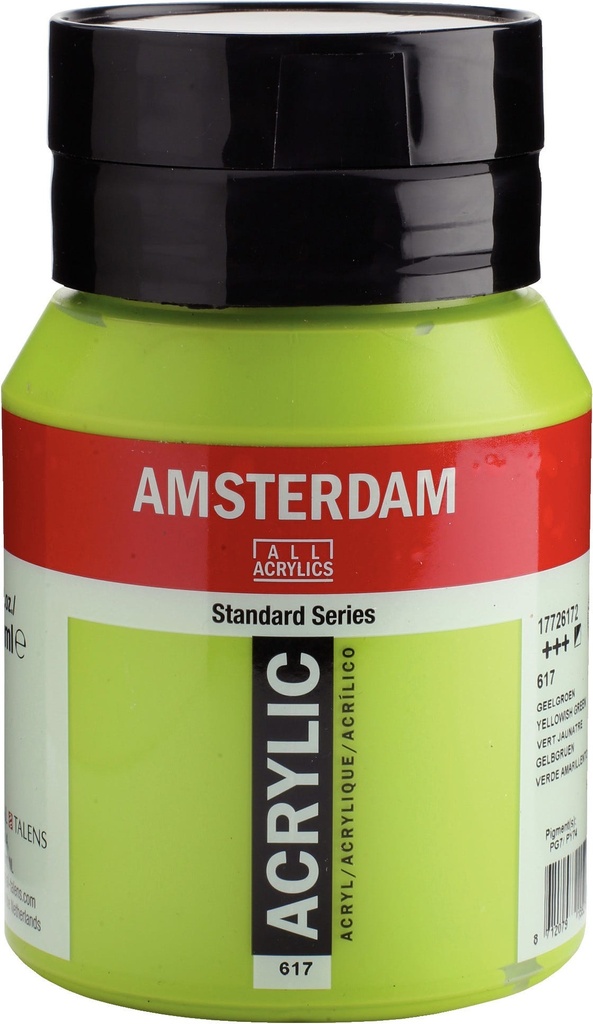 Amsterdam Standard Series Acrylic Jar 500 ml Yellowish Green 617