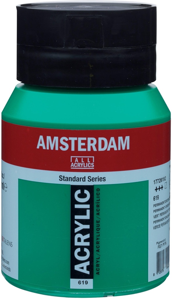 Amsterdam Standard Series Acrylic Jar 500 ml Permanent Green Deep 619