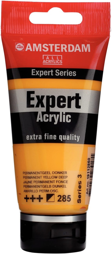 Amsterdam Expert Series Acrylic Tube 75 ml Permanent Yellow Deep 285