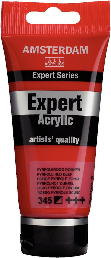 Amsterdam Expert Series Acrylic Tube 75 ml Pyrrole Red Deep 345