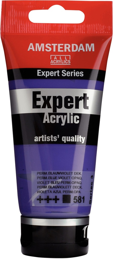 Amsterdam Expert Series Acrylic Tube 75 ml Permanent Blue Violet Opaque 581