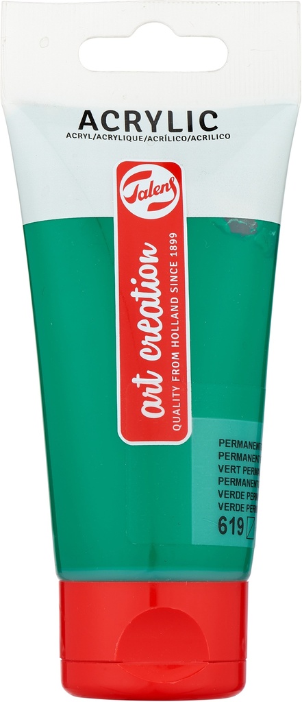Talens Art Creation Acrylic color Tube 75 ml Permanent Green Deep 619
