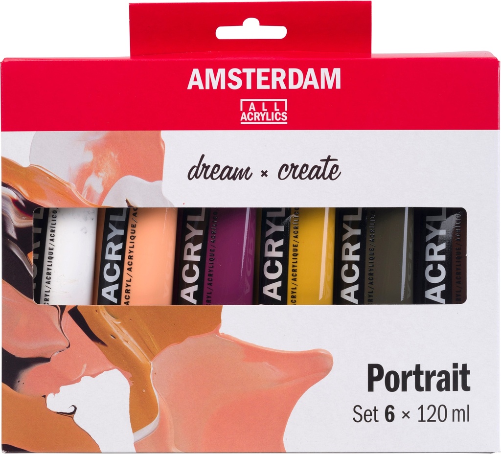 Amsterdam Standard Series acrylic paint portrait set | 6 x 120 ml