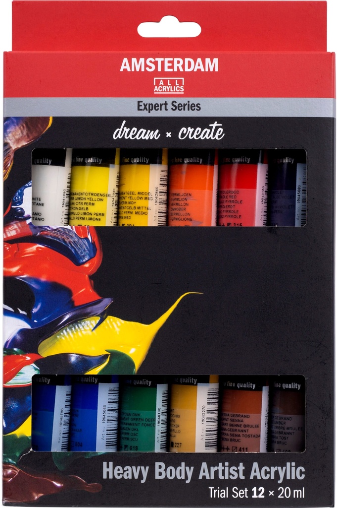 Amsterdam Expert Series acrylic paint trial set | 12 x 20 ml