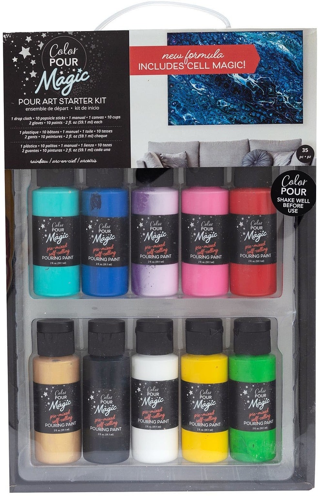 Kit - Ac - Color Pour Magic - Starter Kit Original (35 Piece)