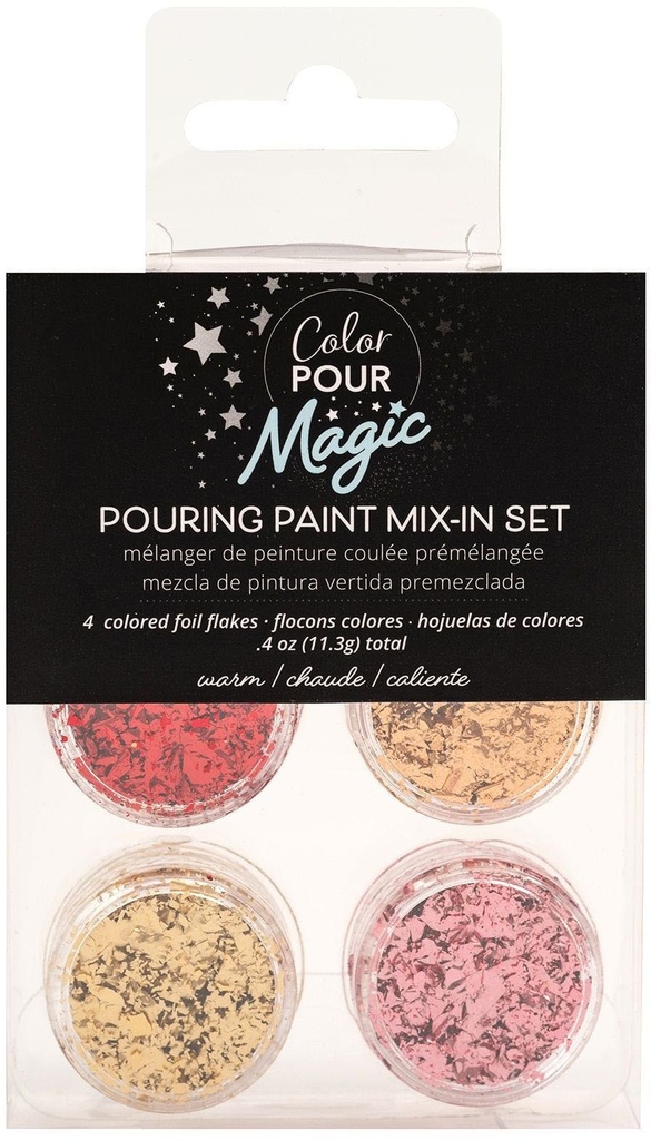 Mix-Ins - Ac - Color Pour Magic - Foil Flakes - Warm - 1Oz (6 Piece)