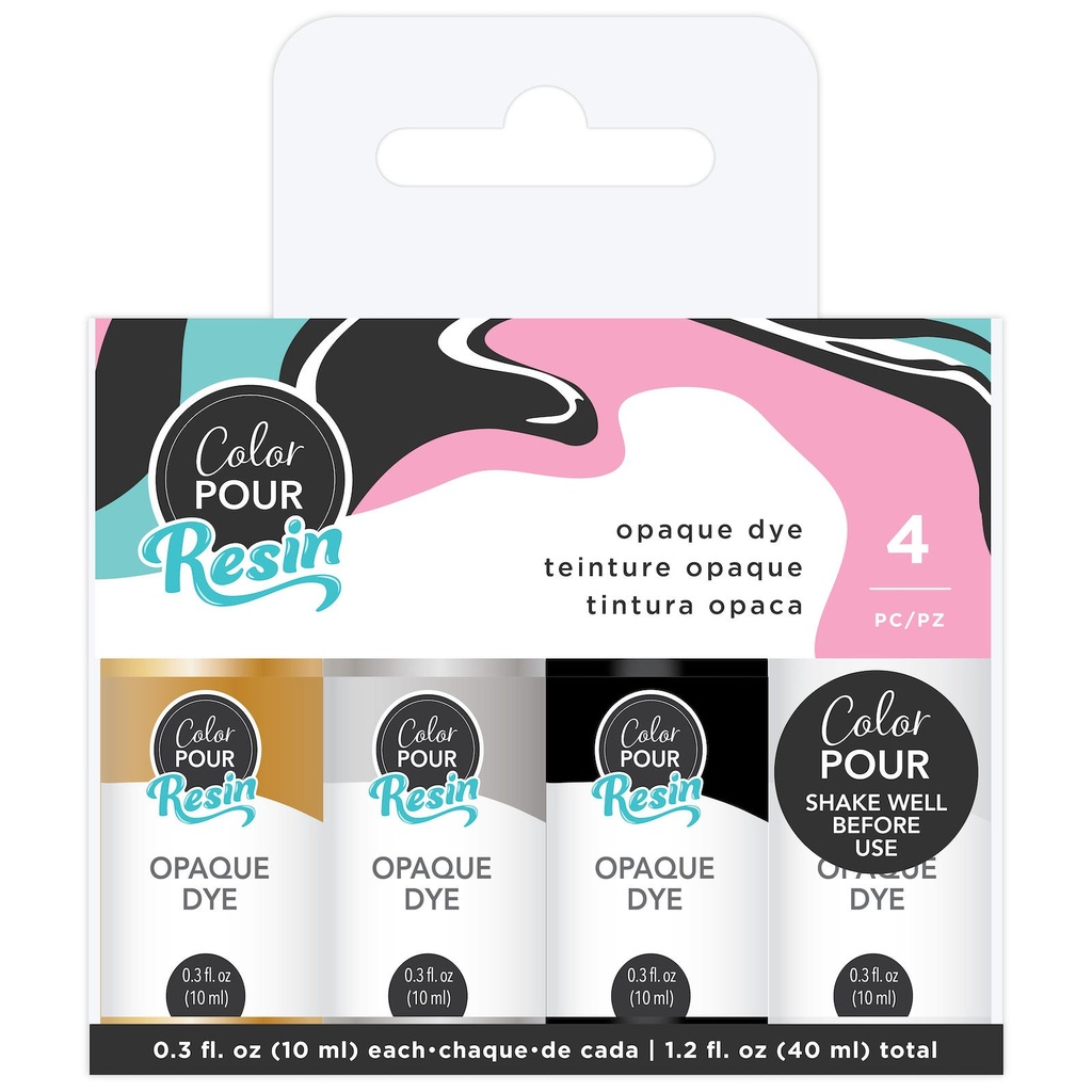Dye - AC - Color Pour Resin - Opaque - Metallic - .3Oz (4 Piece)