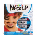 Face Paint Stick Set Of 3Pcs, Gn,Blu,Bk, Carioca Mask Up