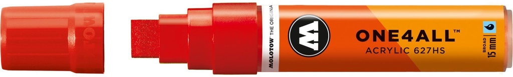 Acrylic Marker One4All 627HS 15mm #013 Traffic Red Molotow