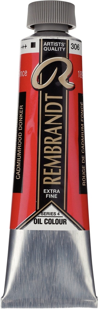 Rembrandt Oil color Tube 40 ml Cadmium Red Deep 306