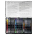 Metal Case Aquacolor 48 Assorted Watercolour Wax Pastels