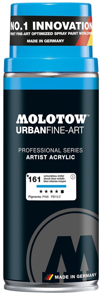 Spray UFA Artist Acrylic 400ml #161 Shock Blue Middle Molotow