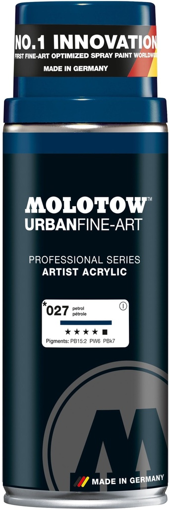 Spray UFA Artist Acrylic 400ml #027 Petrol Molotow